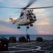 USS Harpers Ferry Conducts Vertical Replenisment