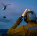 USS Harpers Ferry Conducts Vertical Replenisment