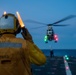 USS Harpers Ferry Conducts Vertical Replenisment