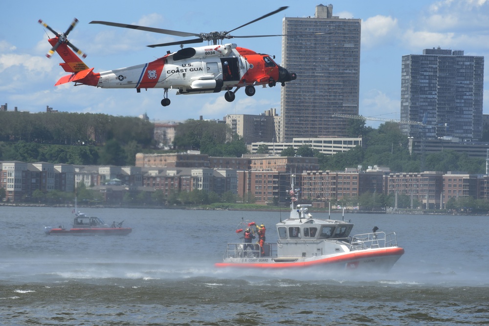 U.S. Coast Guard performs at Intrepid Sea, Air and Space Museum for Fleet Week