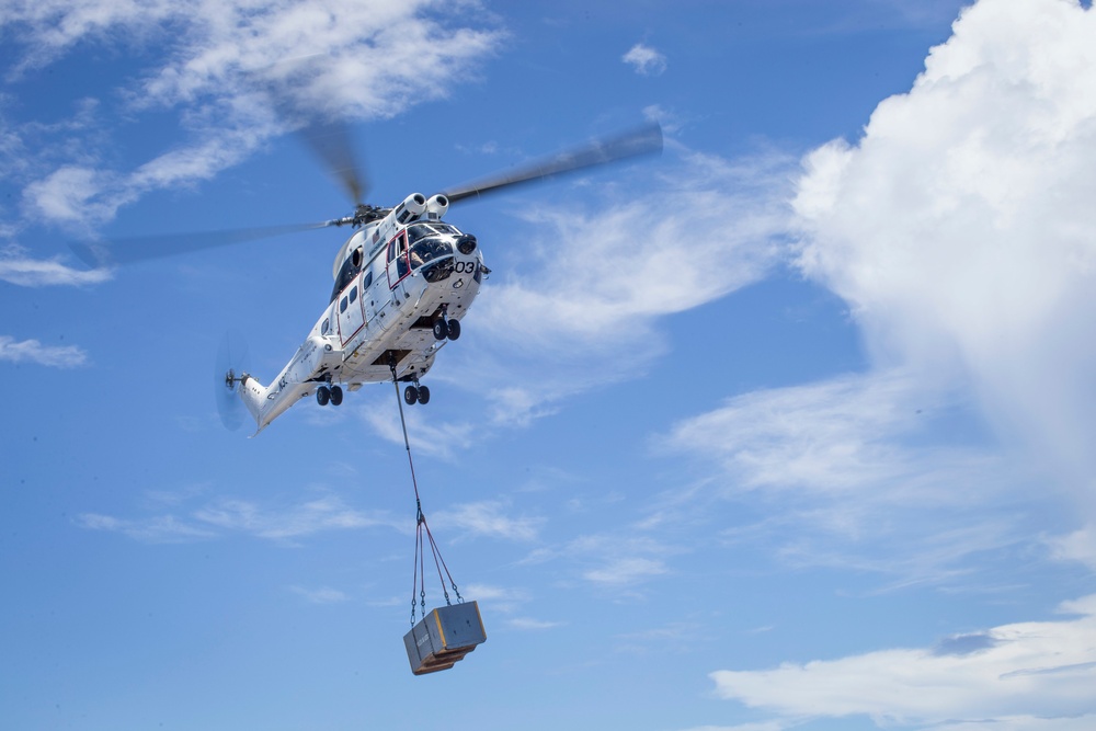 USS Boxer Vertical Replenishment-At-Sea