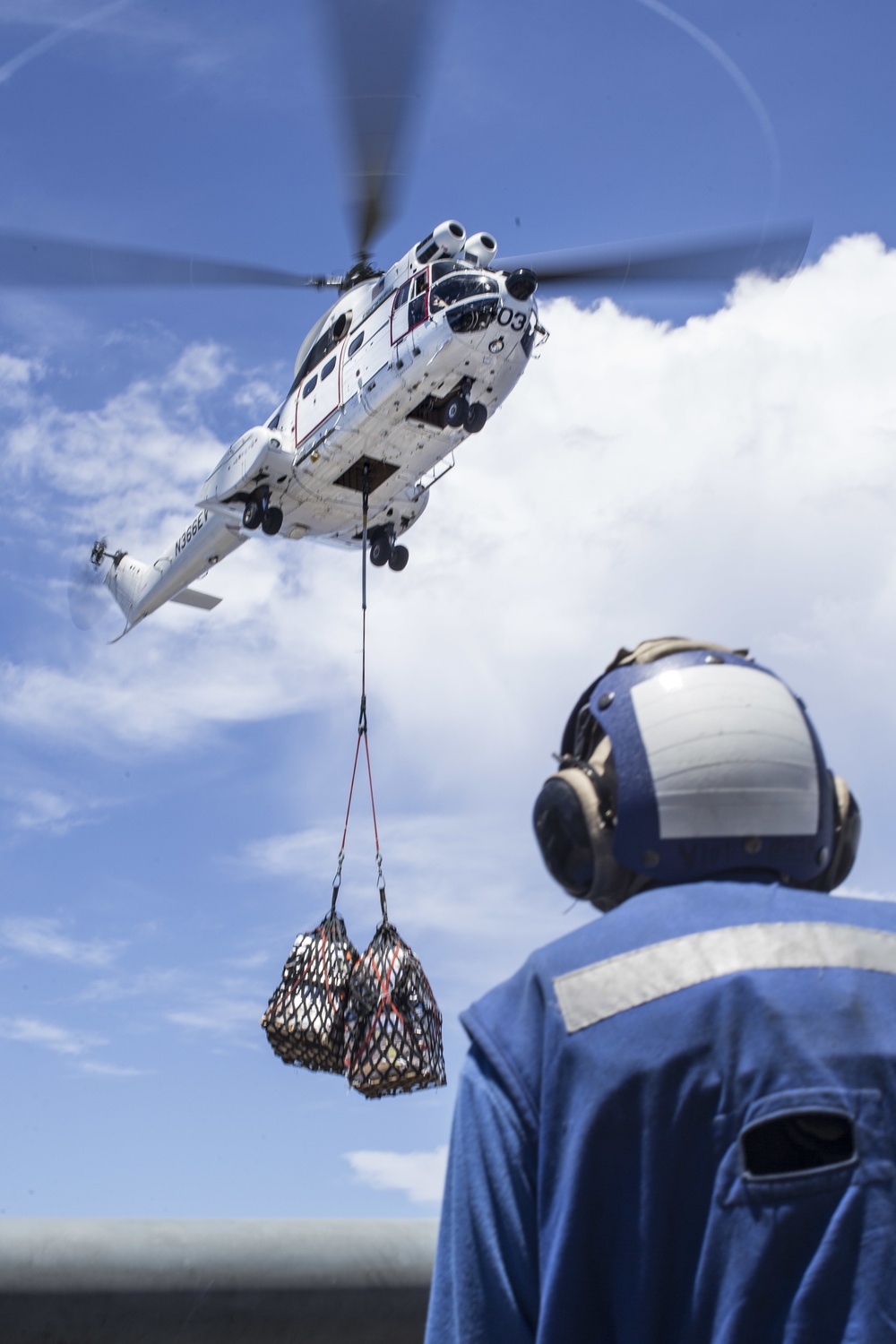 USS Boxer Vertical Replenishment-At-Sea