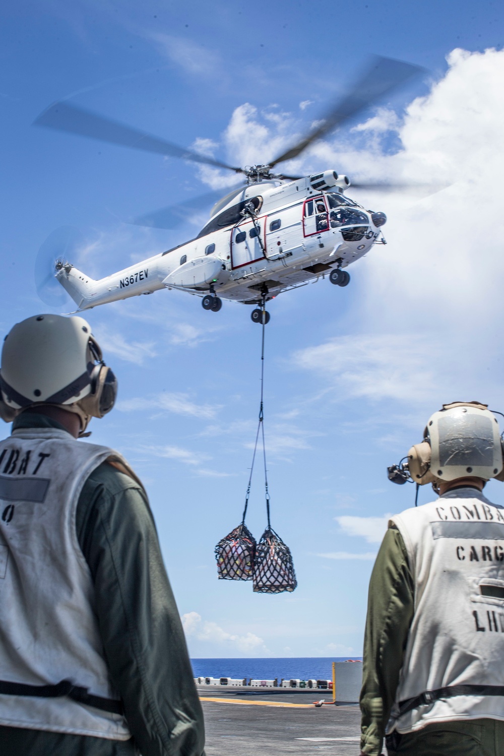 USS Boxer Vertical Replenishment-At-Sea