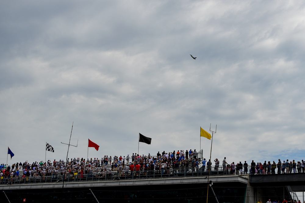 Heritage Flight flies over Indianapolis 500