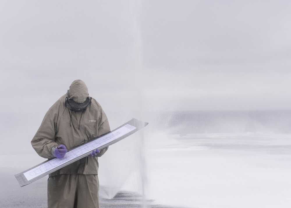 Nimitz Sailor Conducts Systems Check