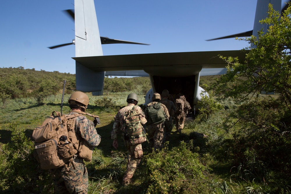 SPMAGTF-CR-AF 19.2 and Italian military conduct Raid Rehearsal