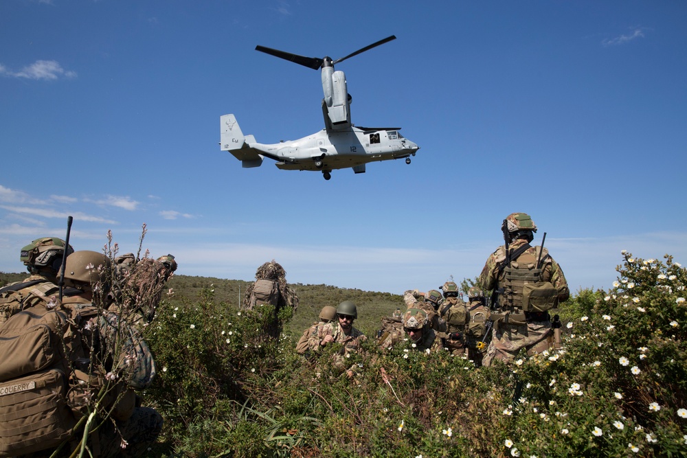 SPMAGTF-CR-AF 19.2 and Italian military conduct Raid Rehearsal