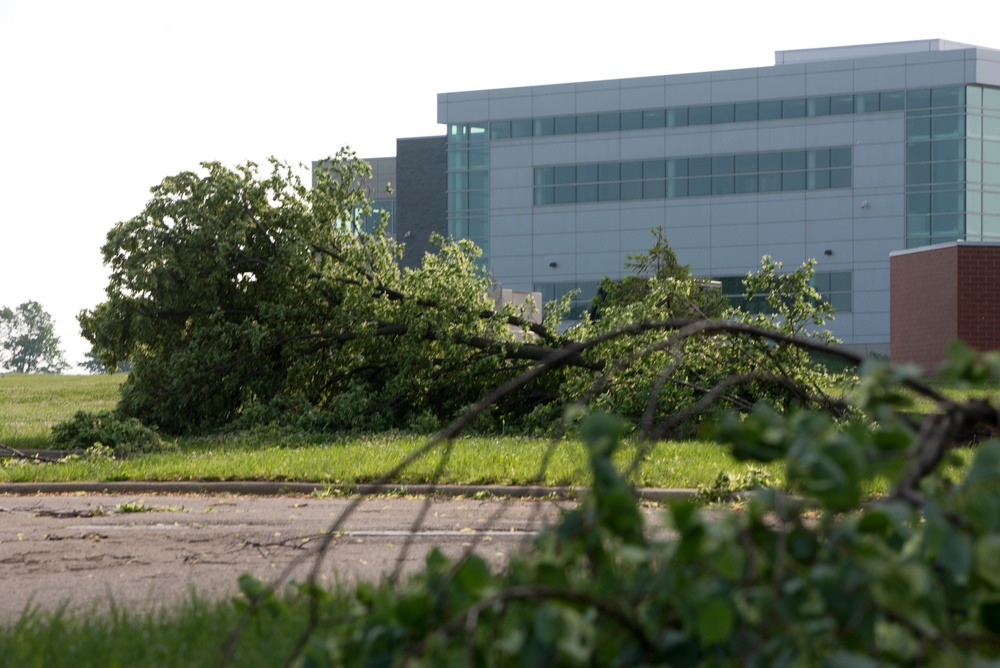 Tornado Causes Damage at Wright-Patterson AFB