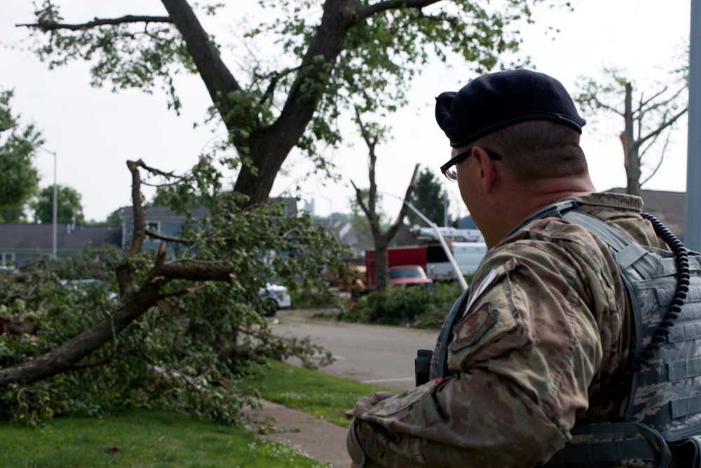 Tornado Causes Damage at Wright-Patterson AFB