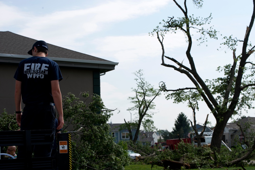 Tornado Causes Damage at Wright-Patterson AFB