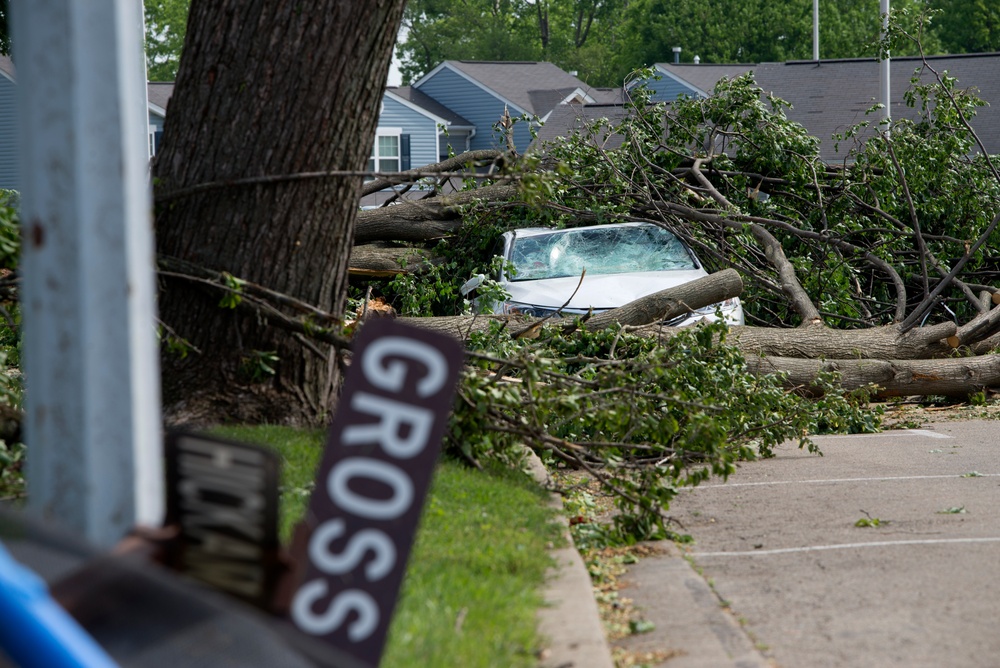 Tornado Causes Damage at Wright-Patterson AFB