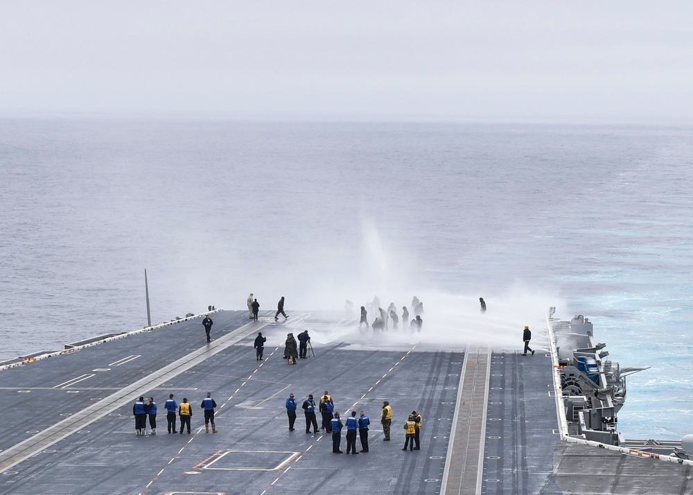 Nimitz Sailors Conduct Maintenance