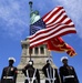 Marines perform at the Statue of Liberty