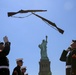 Marines perform at the Statue of Liberty