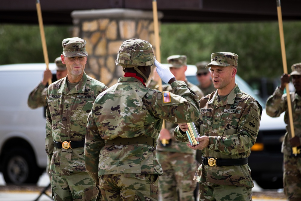 Retreat ceremony honoring Brig. Gen. Naumann