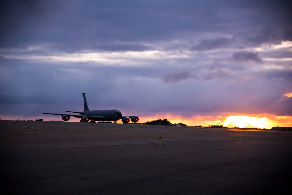 Arctic Challenge KC-135 rests on the ramp