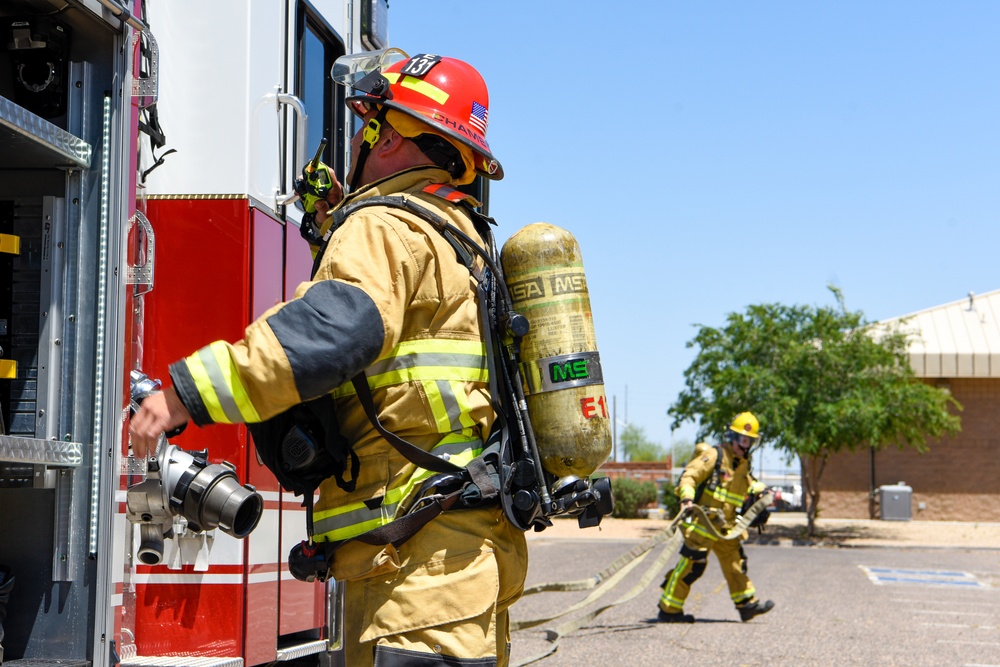 West Valley Fire Departments Train at Luke