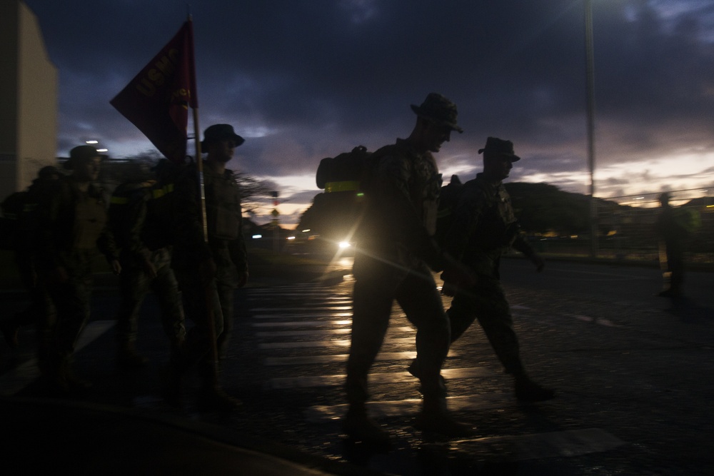 HQBN conducts 8 mile hike