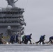 Nimitz Sailors Scrub The Flight Deck