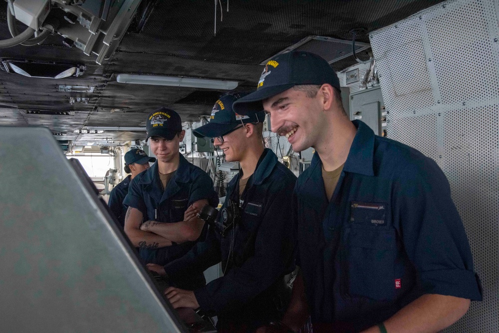 USS Ronald Reagan Underway Bridge Watches