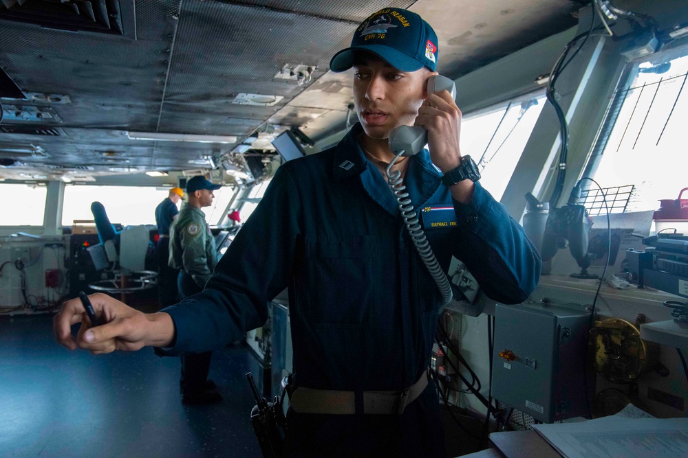 USS Ronald Reagan Underway Bridge Watches