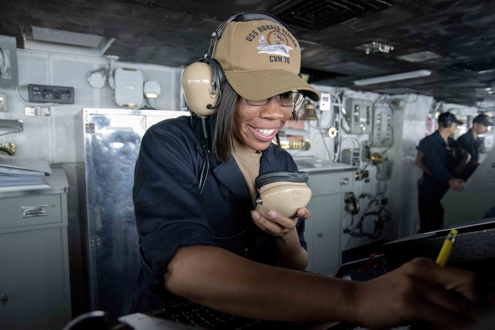 USS Ronald Reagan Underway Bridge Watches