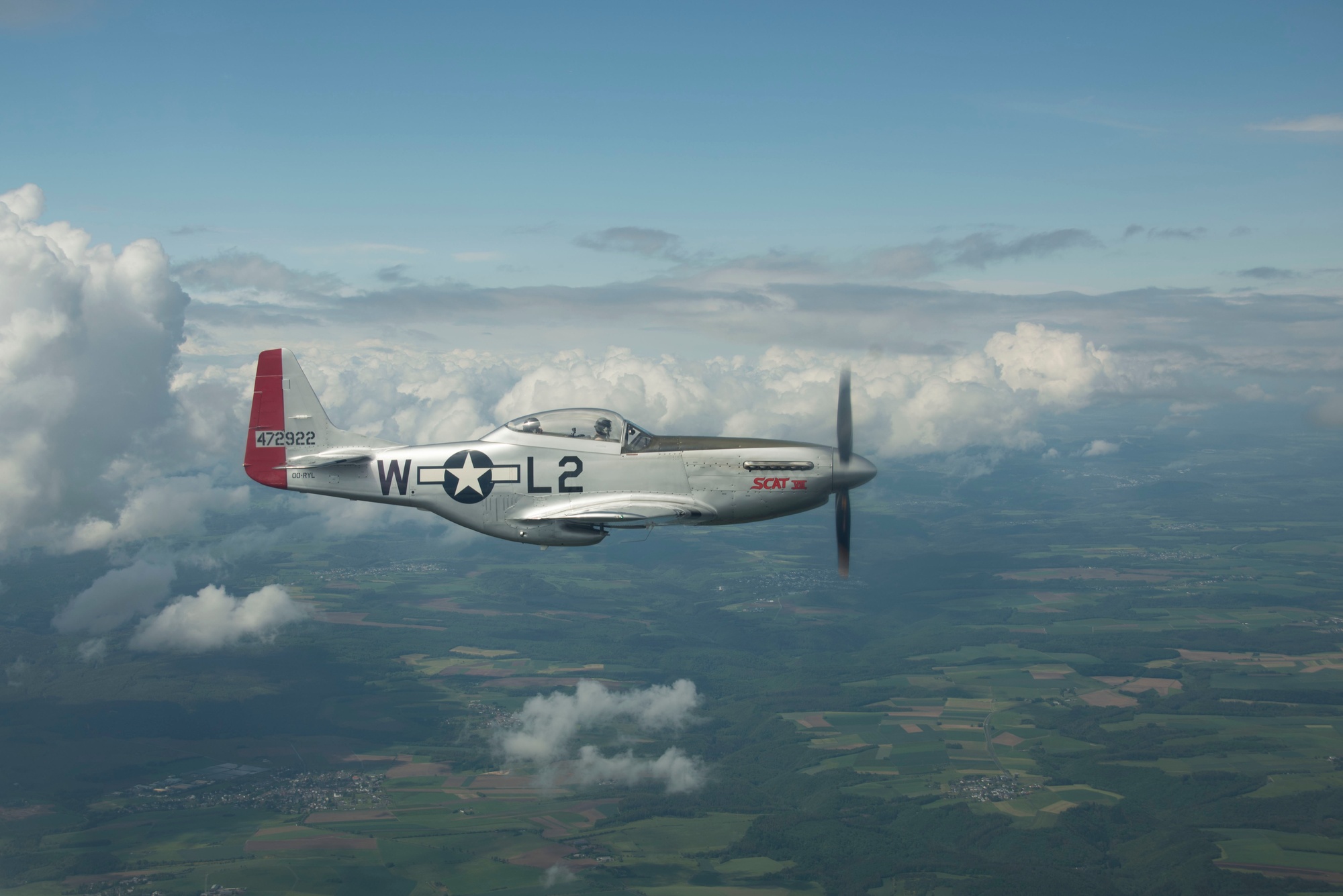 DVIDS - Images - Scat VII, Robin Olds' P-51 Mustang, flies along
