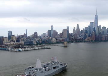 USS New York Departs 2019 Fleet Week New York