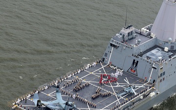 USS New York Departs 2019 Fleet Week New York