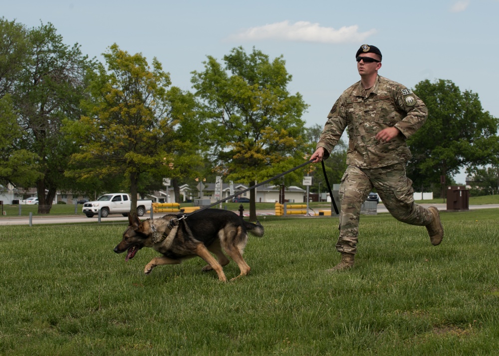 The 509th SFS conducts National Police Week demonstrations