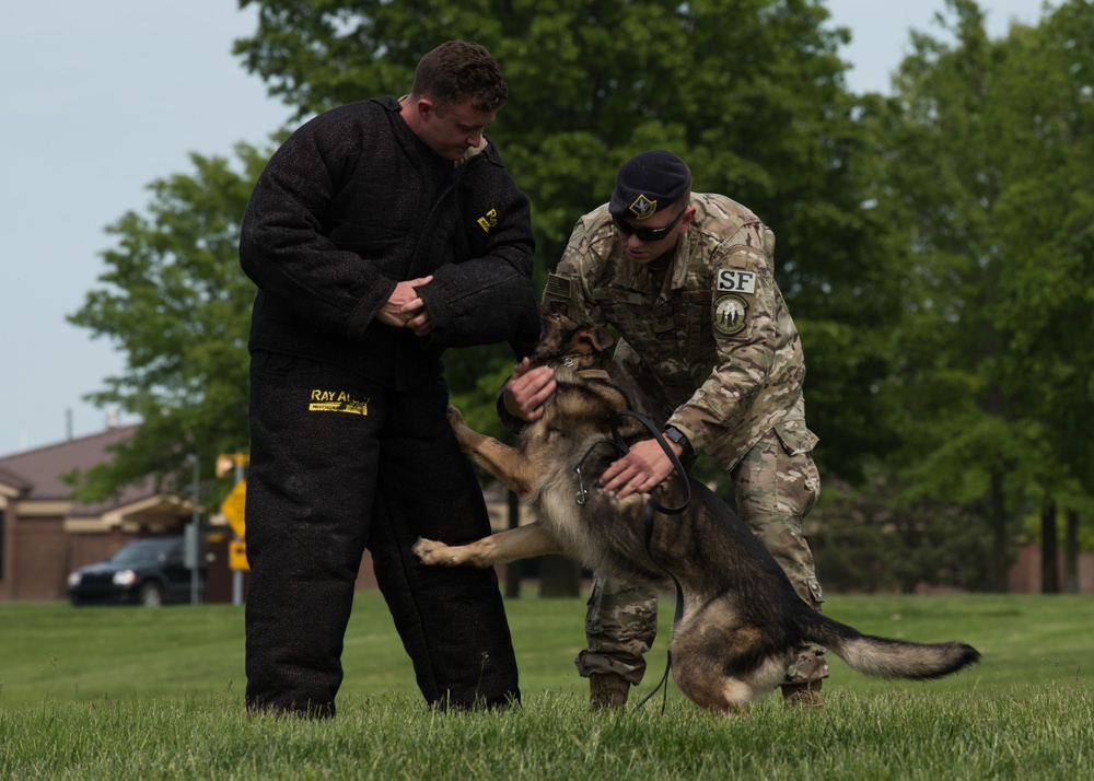 The 509th SFS conducts National Police Week demonstrations