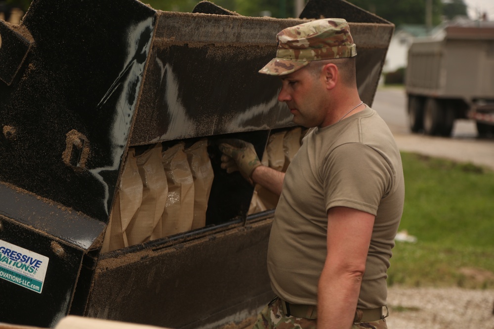 The Missouri National Guard responds to rising flood waters