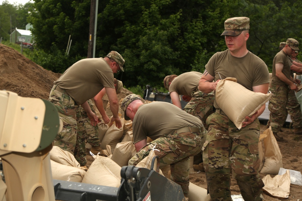 The Missouri National Guard responds to rising flood waters