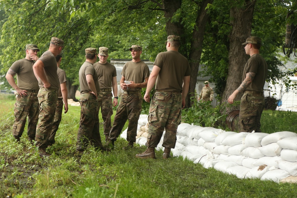 The Missouri National Guard responds to rising flood waters