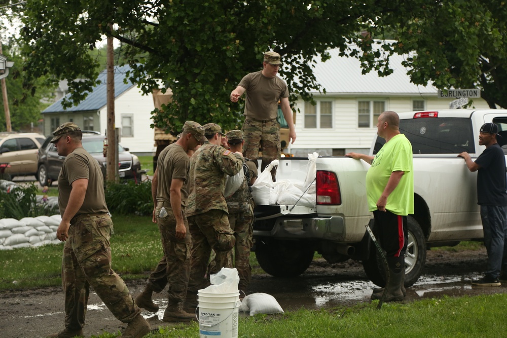 The Missouri National Guard responds to rising flood waters