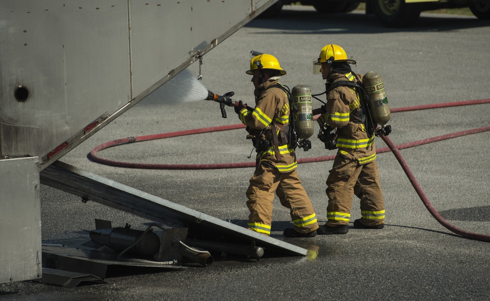 JB Charleston conducts annual mobile aircraft fire training