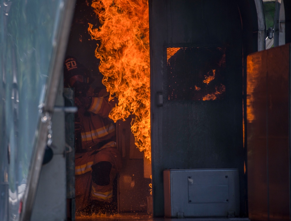 JB Charleston conducts annual mobile aircraft fire training