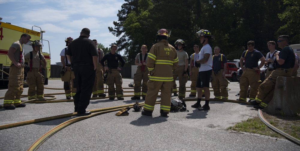 JB Charleston conducts annual mobile aircraft fire training