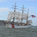Coast Guard Tall Ship Eagle sails through the Solent