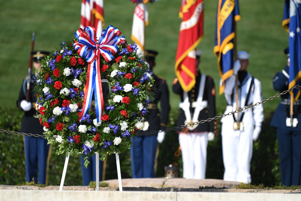 Armed Forces Full Honor Wreath Ceremony in Honor of John F. Kennedy