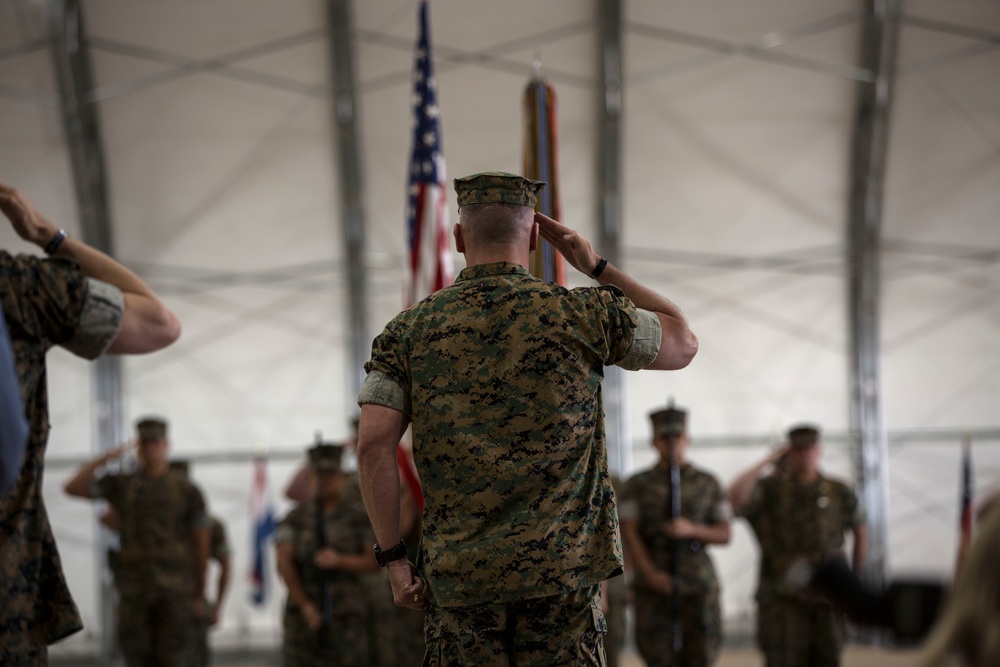 MALS-11 change of command ceremony