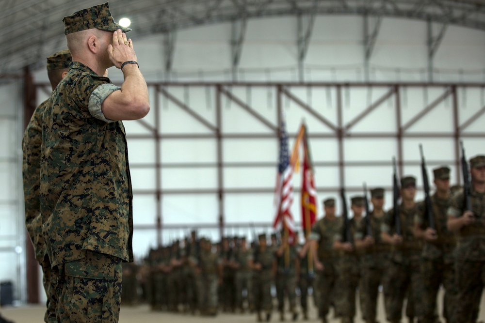 MALS-11 change of command ceremony