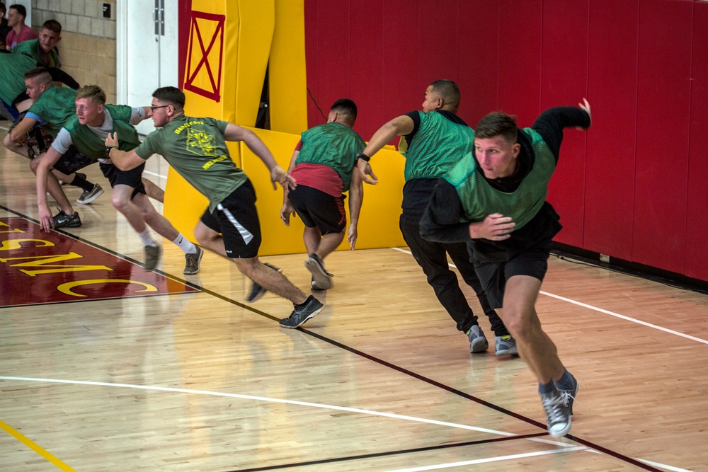 U.S. Marines compete in the Commanding General's Cup Dodgeball Tournament