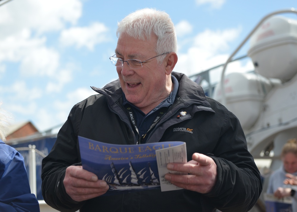 Coast Guard Tall Ship Eagle visits England