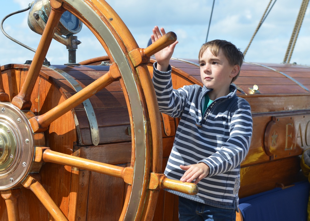 Coast Guard Tall Ship Eagle visits England