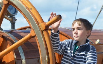 Coast Guard Tall Ship Eagle visits England