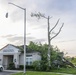 Housing area damaged by storm