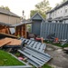 Housing area damaged by storm