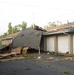 Housing area damaged by storm