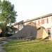 Housing area damaged by storm